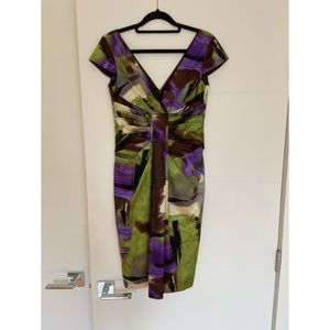 Multicolored Dress - Perfect for Work or Weddings